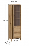 Витрина 1D1W Helix Mebel Bos
