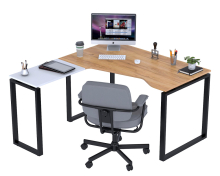 Письменный стол угловой Open Office NDU-135 белый Loft Design