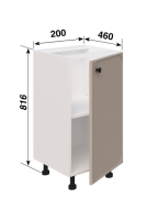 Тумба нижня Н20 L/R кухня Сью Світ Меблів