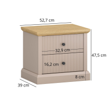 Тумба приліжкова 2S Idello Mebel Bos