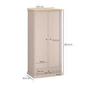 Шафа 2D1S Idello Mebel Bos