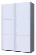 Шафа-купе G-Caiser 160 графіт / білий 2 ДСП / 3 частини Doros