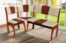 Кухонный уголок Омега вегас беж с коричневым Мікс Меблі