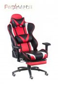 Крісло Extreme Race black-red with footrest Special4You