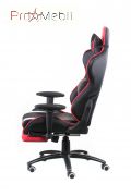 Крісло Extreme Race black-red with footrest Special4You