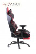 Крісло Extreme Race black-red with footrest Special4You