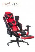 Крісло Extreme Race black-red with footrest Special4You