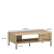 Журнальний столик 110 Cross Line Mebel Bos