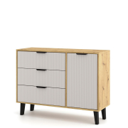 Комод 1D3S Borg Duo дуб артізан / кашемір Mebel Bos