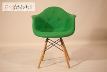 Стул Leon Soft шерсть зеленый W-17 Onder Mebli