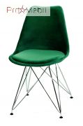 Стул Milan Soft Chrom ML Бархат зеленый В-5 Onder Mebli