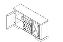Комод KOM2D4S Марсель Gerbor
