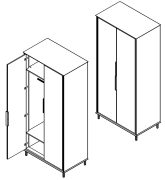 Шафа платтяна SZF2D Хілс Gerbor