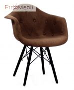 Стілець Leon Soft BK Вискоза коричневий К-10 Onder Mebli
