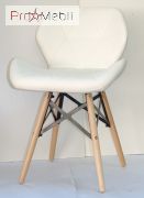 Стул Invar XXL ЭкоКожа белый Onder Mebli