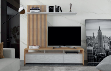 Стенка Нео дуб крафт золотой / бетон стайл Gerbor