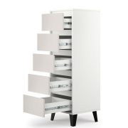 Комод 5S/40 Borg білий / кашемір Mebel Bos
