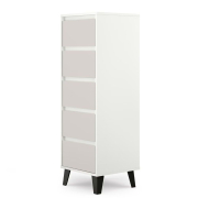 Комод 5S/40 Borg білий / кашемір Mebel Bos