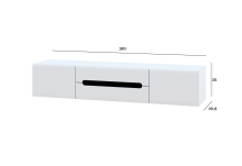ТВ тумба навісна 1.8 Б'янко Світ Меблів
