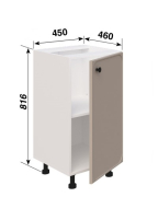 Тумба нижня Н45 L/R кухня Сью Світ Меблів