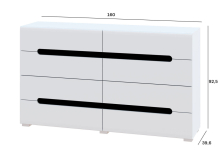 Комод 4Ш+4Ш Б'янко Світ Меблів