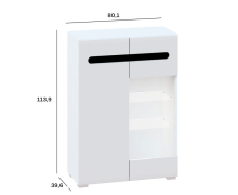 Вітрина низька 2Д Ск Б'янко Світ Меблів