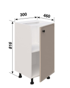 Тумба нижня Н30 L/R кухня Сью Світ Меблів