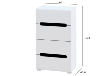 Комод 60 Б'янко Світ Меблів