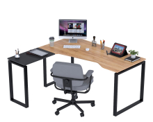 Письмовий стіл кутовий Open Office NDU-160 антрацит Loft Design