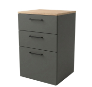 Тумба офісна WS-750-2SM-1B Work Space антрацит Loft Design