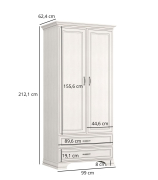 Шафа 2D2S Tiffany II Mebel Bos