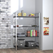 Стелаж низький офісний L-125 сірий Loft Design