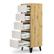 Комод 5S/40 Borg дуб артізан / кашемір Mebel Bos