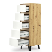 Комод 5S/40 Borg дуб артізан / білий Mebel Bos