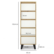 Комод 5S/40 Borg дуб артізан / білий Mebel Bos