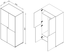 Шафа 1000 Маріо Світ Меблів