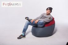 Крісло-мішок Груша комбо середня Poparada