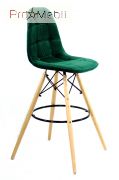 Стілець барний Alex Bar Оксамит зелений B-5 Onder Mebli