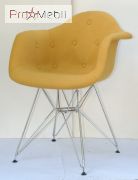 Стілець Leon Soft CH-ML Шерсть жовтий W-4 Onder Mebli