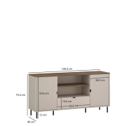 ТВ тумба 2D1S/150 Evo Mebel Bos