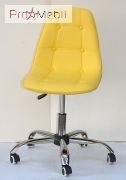 Стул офисный Alex Office ЭкоКожа желтый 12 Onder Mebli