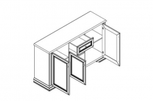 Комод 3D1S Вайт Gerbor
