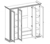 Шафа платтяна 4D(2S) Вайт Gerbor