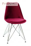 Стілець Milan Soft Chrom ML Оксамит бордо В-2 Onder Mebli