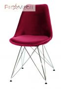 Стілець Milan Soft Chrom ML Оксамит бордо В-2 Onder Mebli