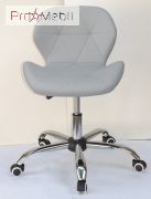 Стул офисный Invar Office ЭкоКожа серый 35 Onder Mebli