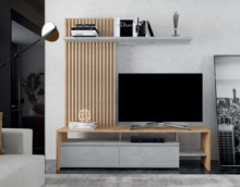 Стінка Нео II дуб крафт золотий / бетон стайл Gerbor