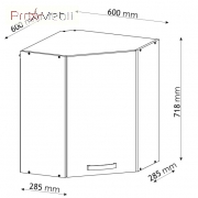 Шафка верхня КВ60x60 кухня Шарлотта ДСП Сокме