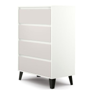 Комод 4S/70 Borg білий / кашемір Mebel Bos