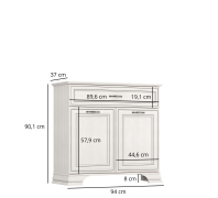 Комод 2D1S Tiffany II Mebel Bos